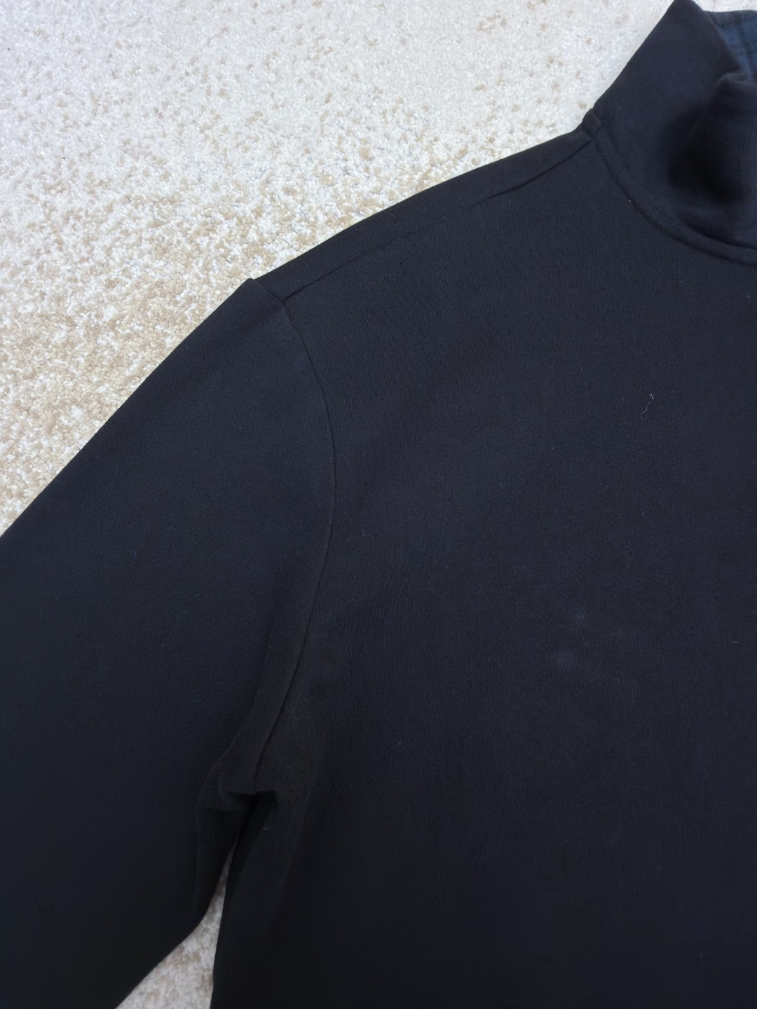 Ralph Lauren 拉夫劳伦 金色刺绣半拉链高领卫衣 外套 长袖 黑色 酒红色 B0 710981468-001