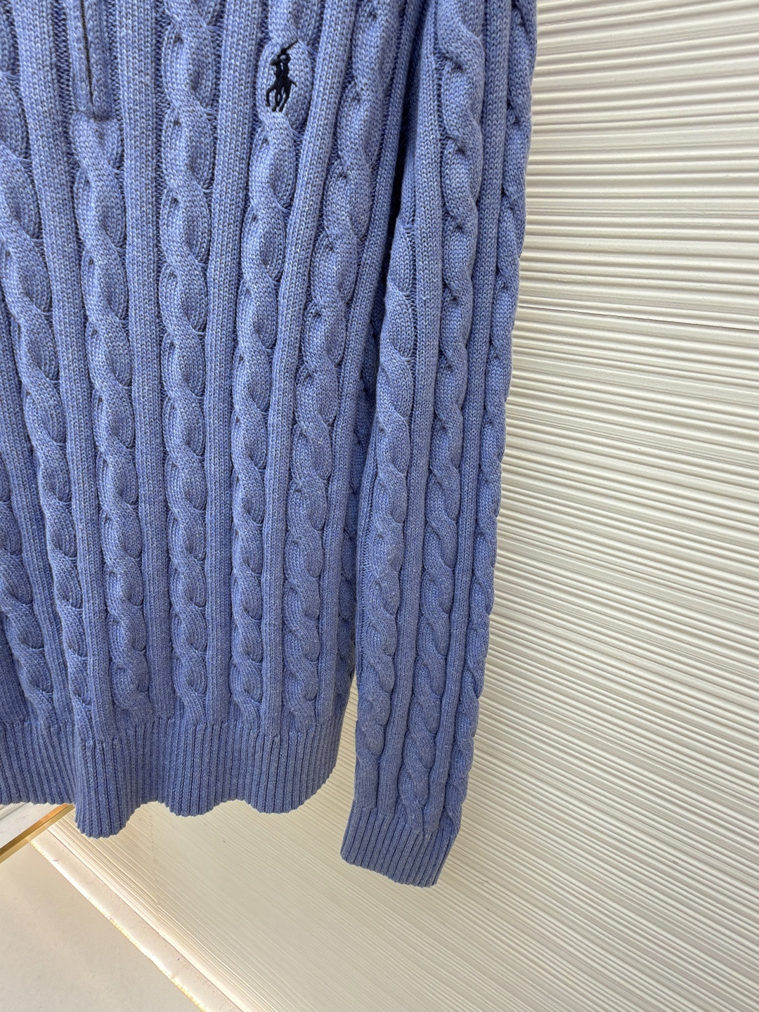 Ralph Lauren 拉夫劳伦 绞花编结拉链针织衫 毛衣 外套 长袖 灰色 藏蓝色 米白色 蓝色 B0 MNPOSWE16820447-020