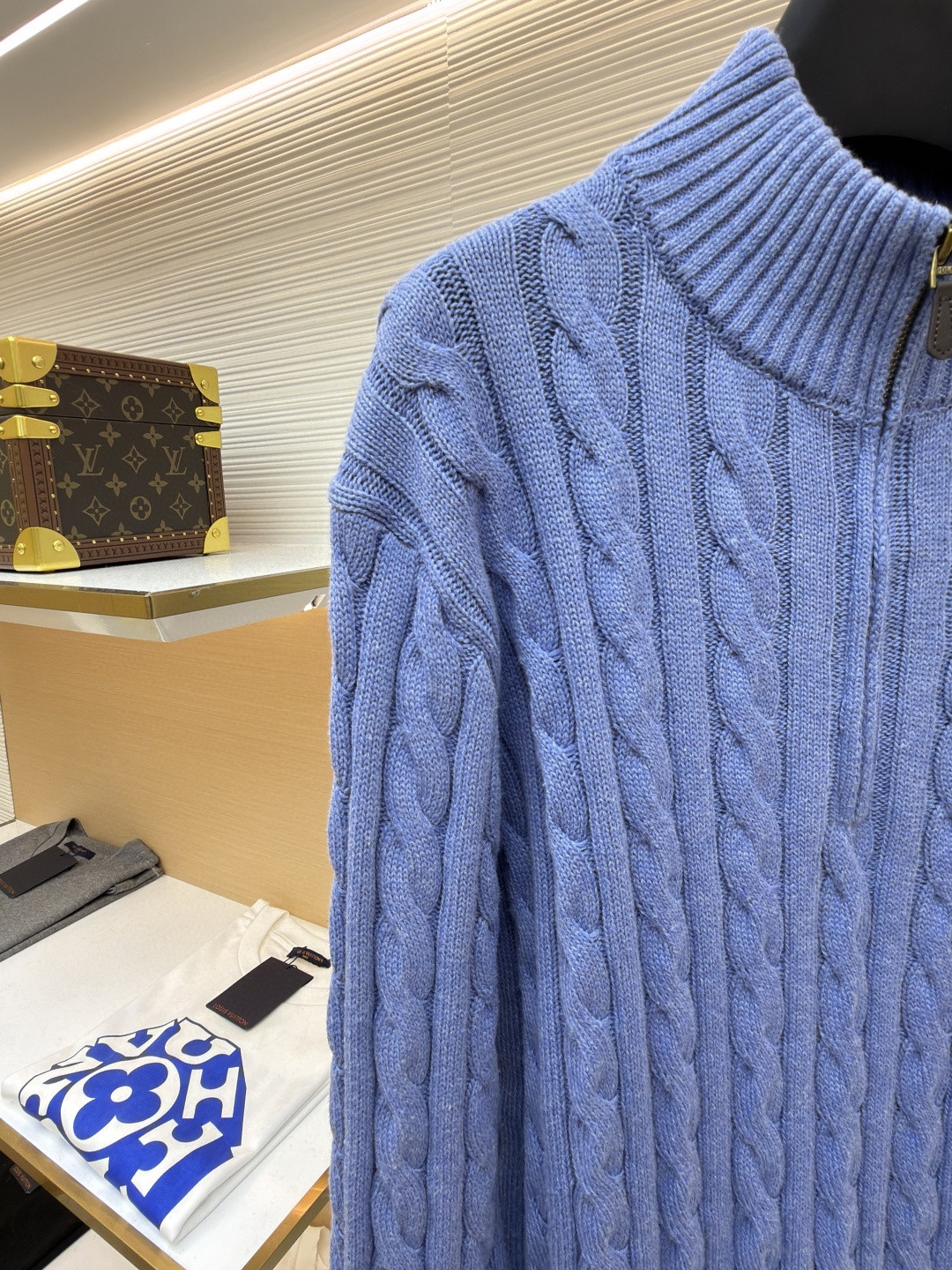 Ralph Lauren 拉夫劳伦 绞花编结拉链针织衫 毛衣 外套 长袖 灰色 藏蓝色 米白色 蓝色 B0 MNPOSWE16820447-020