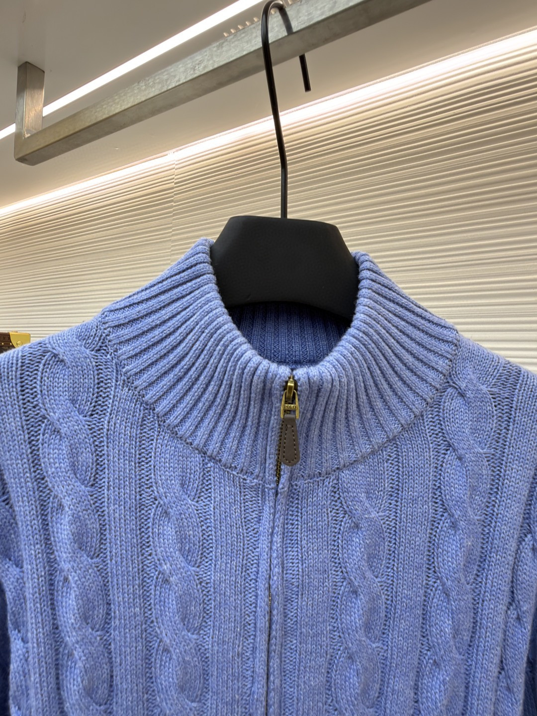 Ralph Lauren 拉夫劳伦 绞花编结拉链针织衫 毛衣 外套 长袖 灰色 藏蓝色 米白色 蓝色 B0 MNPOSWE16820447-020