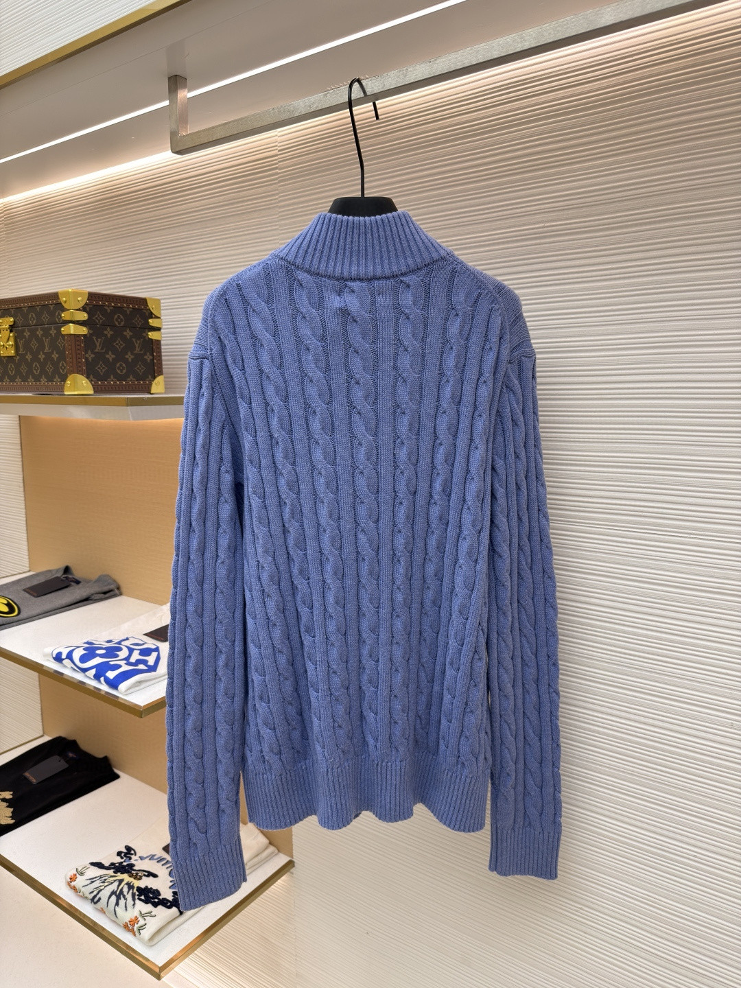 Ralph Lauren 拉夫劳伦 绞花编结拉链针织衫 毛衣 外套 长袖 灰色 藏蓝色 米白色 蓝色 B0 MNPOSWE16820447-020