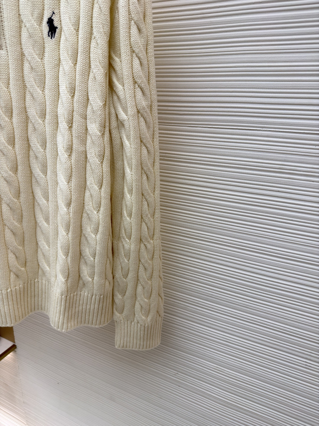 Ralph Lauren 拉夫劳伦 绞花编结拉链针织衫 毛衣 外套 长袖 灰色 藏蓝色 米白色 蓝色 B0 MNPOSWE16820447-020