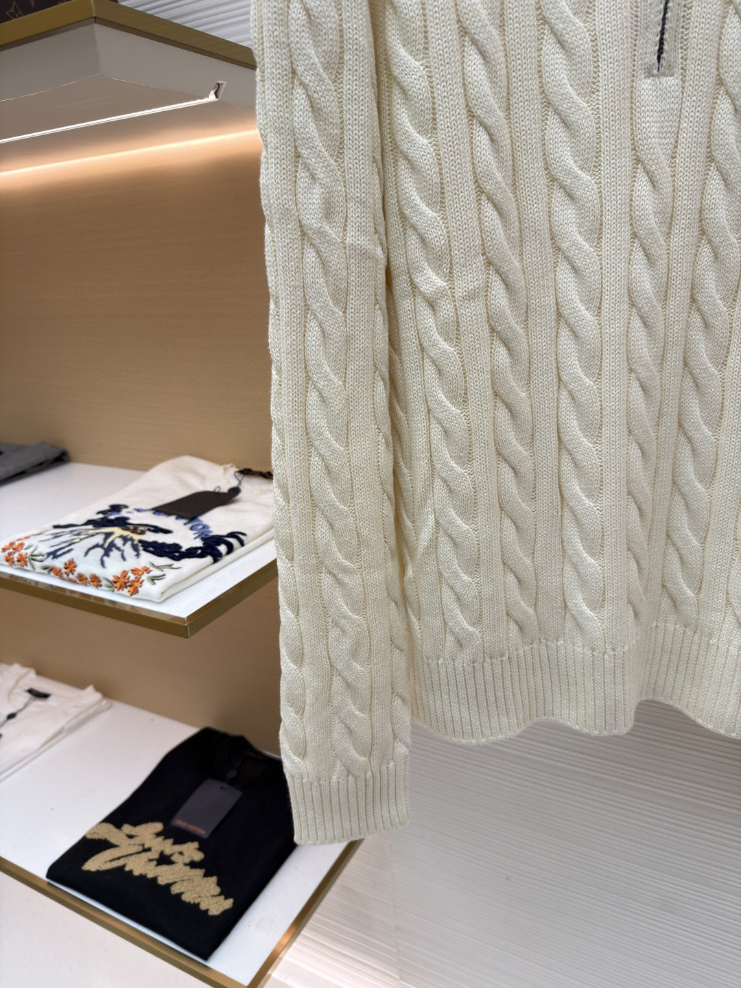 Ralph Lauren 拉夫劳伦 绞花编结拉链针织衫 毛衣 外套 长袖 灰色 藏蓝色 米白色 蓝色 B0 MNPOSWE16820447-020