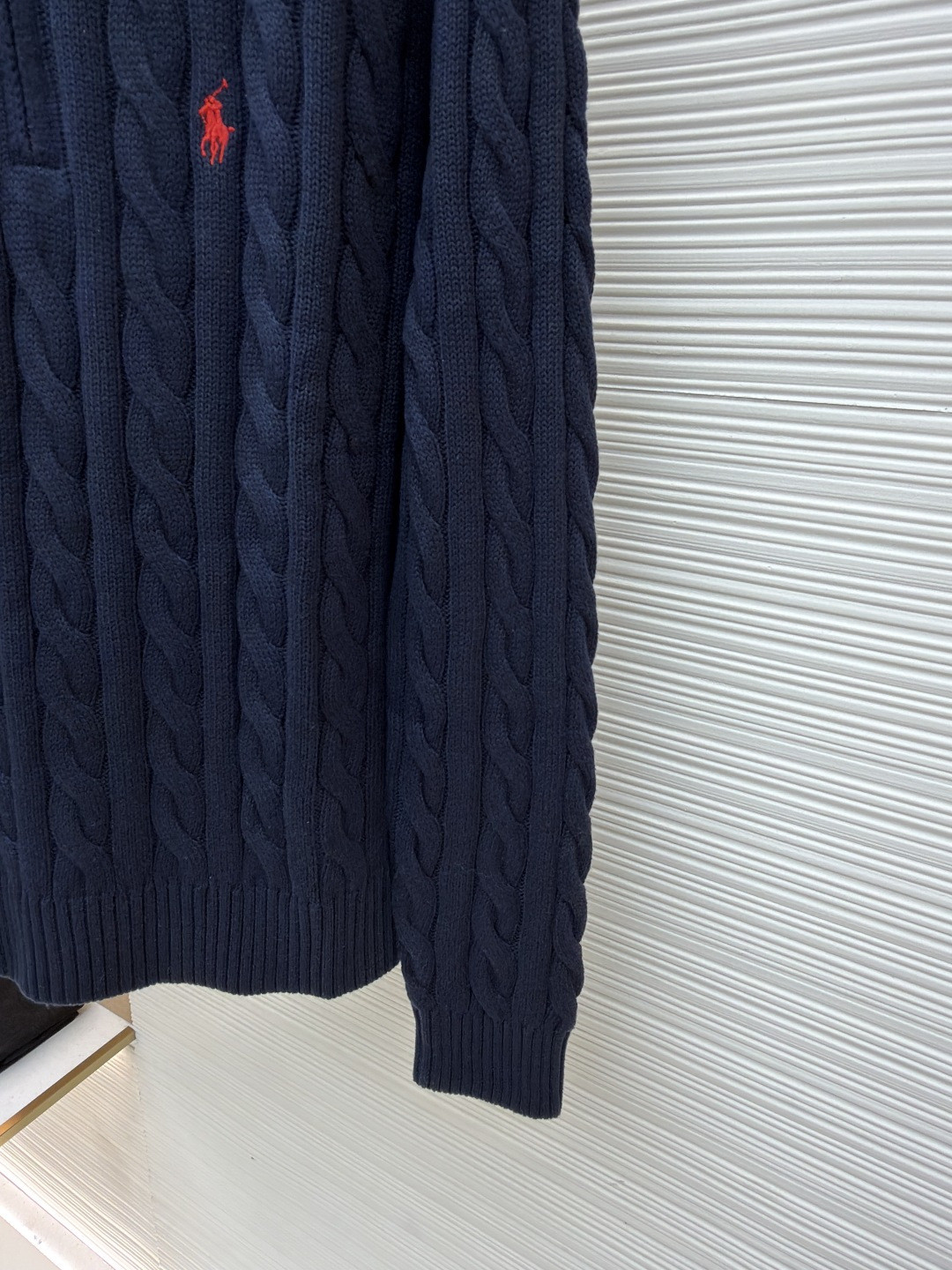 Ralph Lauren 拉夫劳伦 绞花编结拉链针织衫 毛衣 外套 长袖 灰色 藏蓝色 米白色 蓝色 B0 MNPOSWE16820447-020