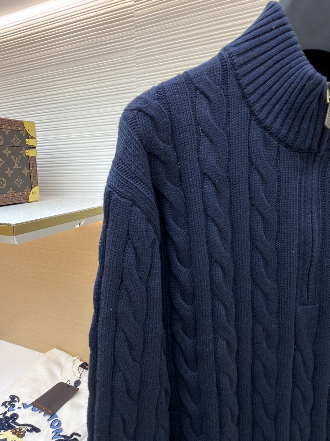 Ralph Lauren 拉夫劳伦 绞花编结拉链针织衫 毛衣 外套 长袖 灰色 藏蓝色 米白色 蓝色 B0 MNPOSWE16820447-020