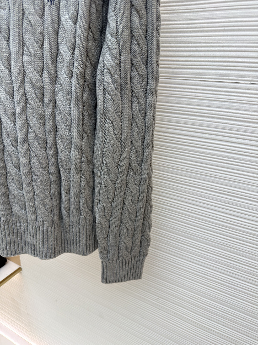 Ralph Lauren 拉夫劳伦 绞花编结拉链针织衫 毛衣 外套 长袖 灰色 藏蓝色 米白色 蓝色 B0 MNPOSWE16820447-020