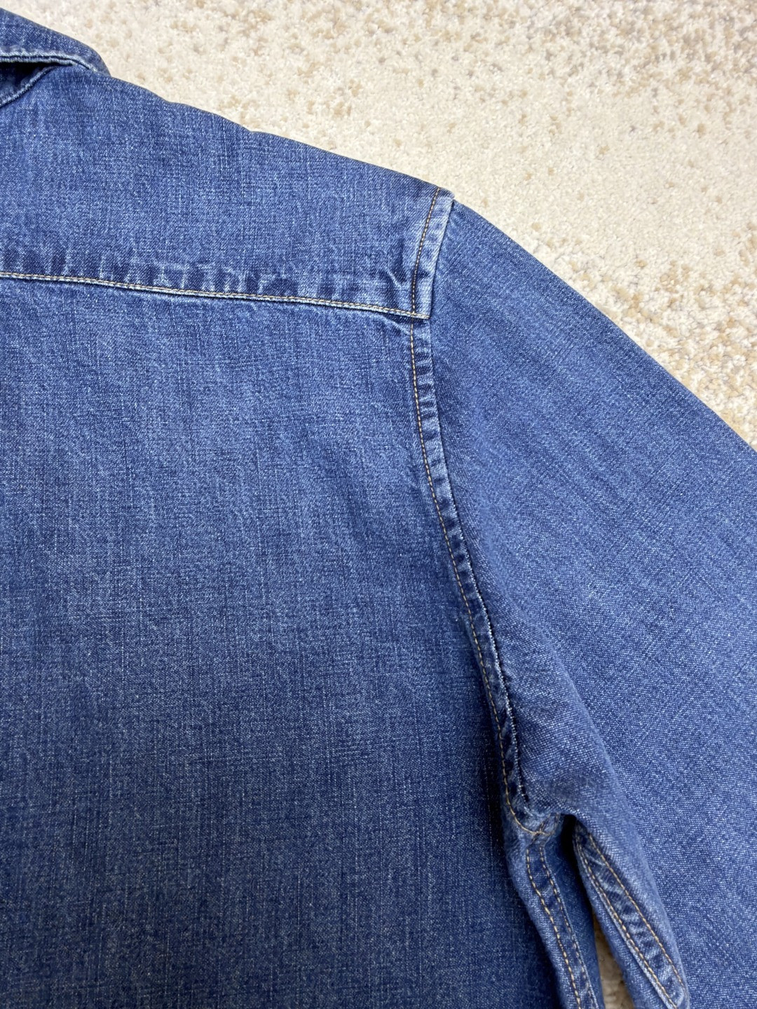 Ralph Lauren 拉夫劳伦 彩色刺绣牛仔衬衫 牛仔衣 外套 长袖 蓝色 B0 710548537-001