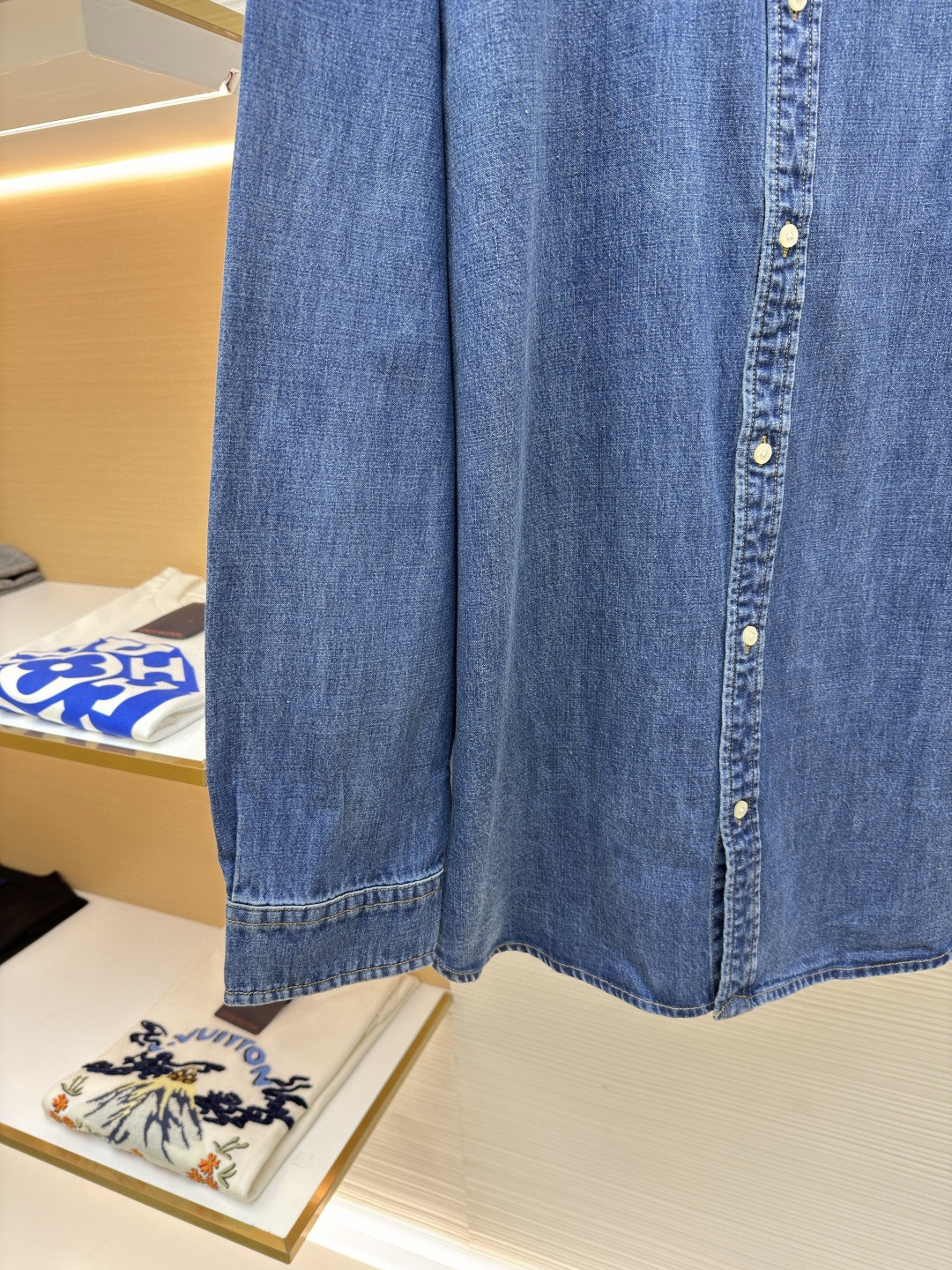 Ralph Lauren 拉夫劳伦 彩色刺绣牛仔衬衫 牛仔衣 外套 长袖 蓝色 B0 710548537-001