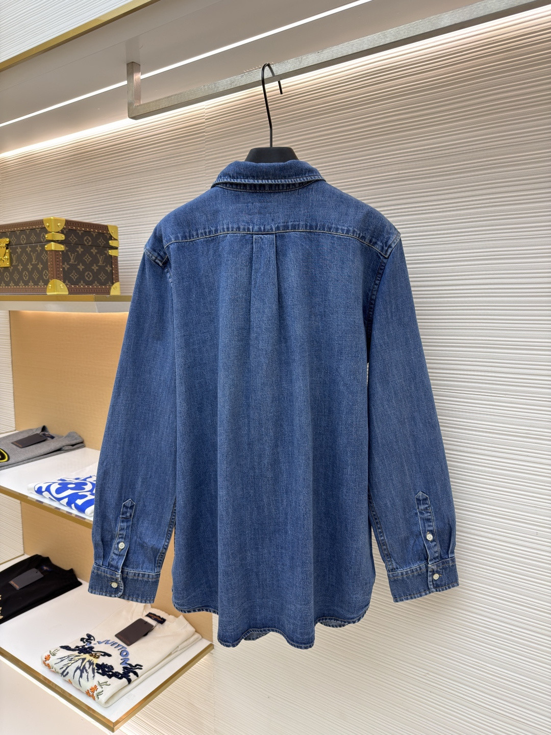 Ralph Lauren 拉夫劳伦 彩色刺绣牛仔衬衫 牛仔衣 外套 长袖 蓝色 B0 710548537-001