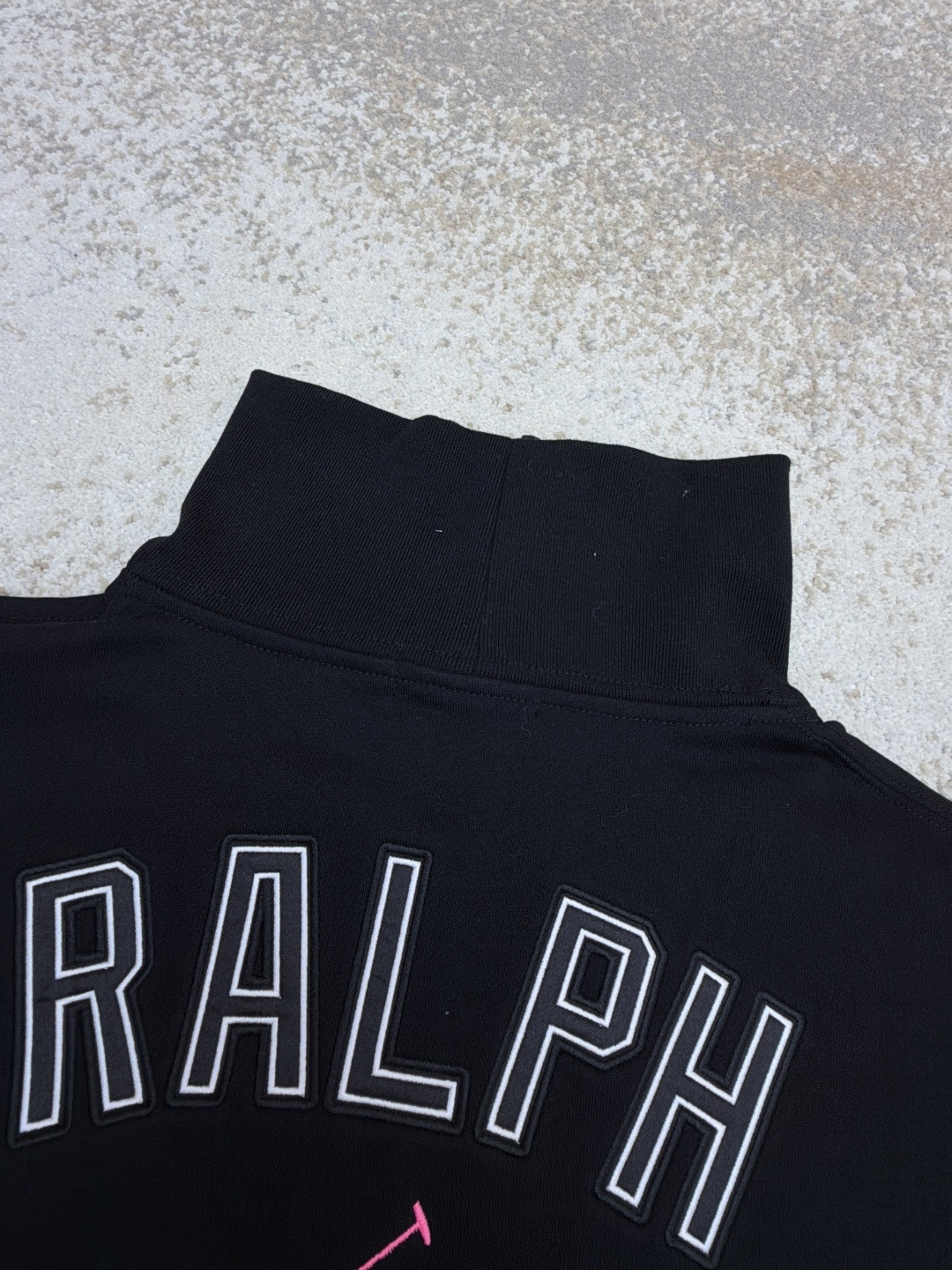 Ralph Lauren 拉夫劳伦 粉标半高领连帽卫衣 外套 长袖 黑色 B0 WMPOKNINFB20906