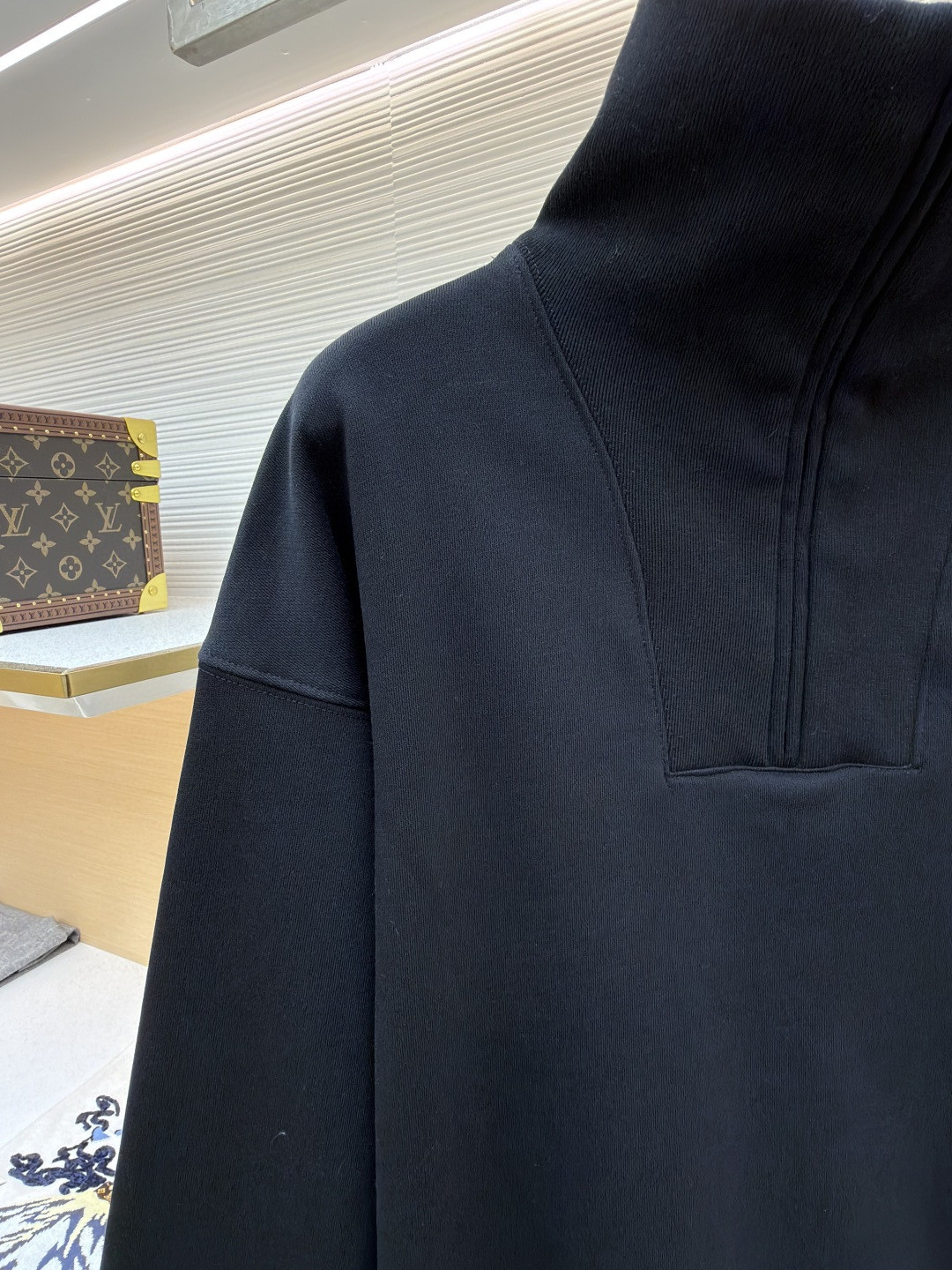 Ralph Lauren 拉夫劳伦 粉标半高领连帽卫衣 外套 长袖 黑色 B0 WMPOKNINFB20906