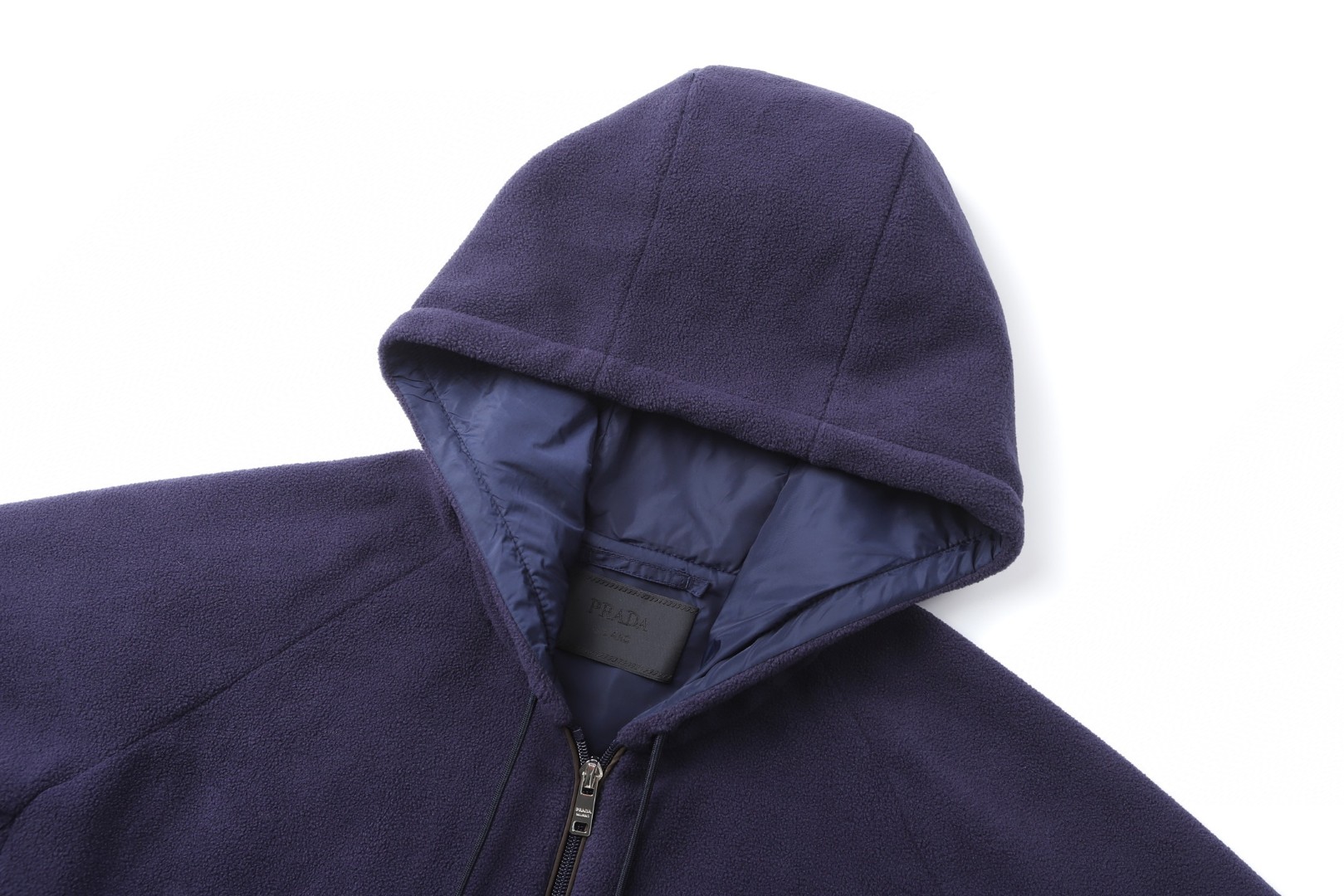 PRADA 普拉达 摇粒绒抽绳连帽外套 夹克 长袖 B0 