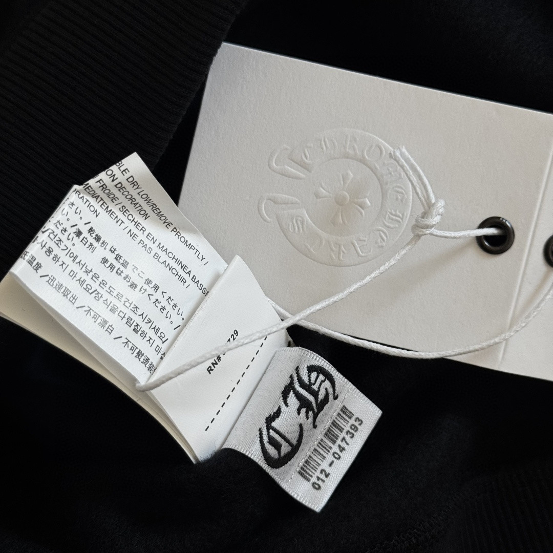 Chrome Hearts 克罗心 Deadly Doll 联名款 马蹄 美少女内里抓绒连帽卫衣 套头 外套 黑色 A5 CH-4355173