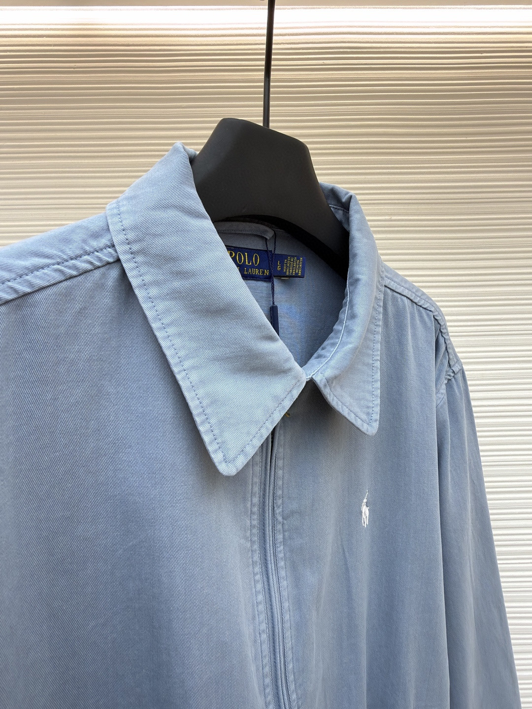 Ralph Lauren 拉夫劳伦 刺绣拉链牛仔夹克 外套 长袖 蓝色 B5 WMPOOTWN5A20092-400