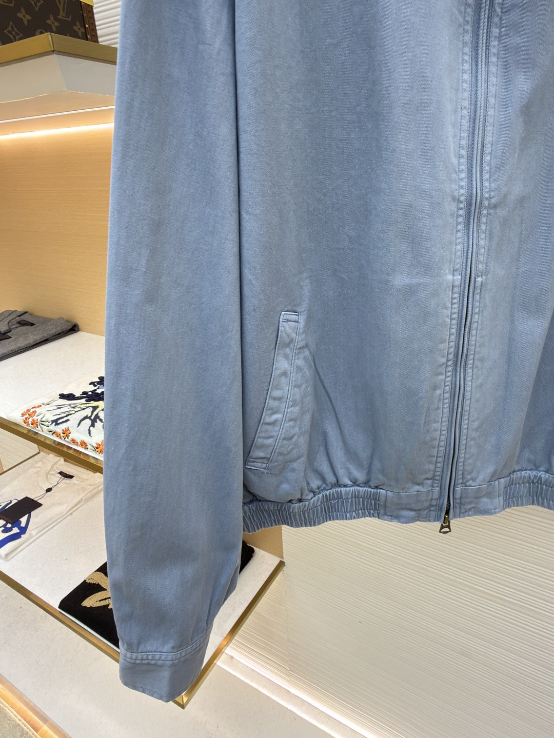 Ralph Lauren 拉夫劳伦 刺绣拉链牛仔夹克 外套 长袖 蓝色 B5 WMPOOTWN5A20092-400