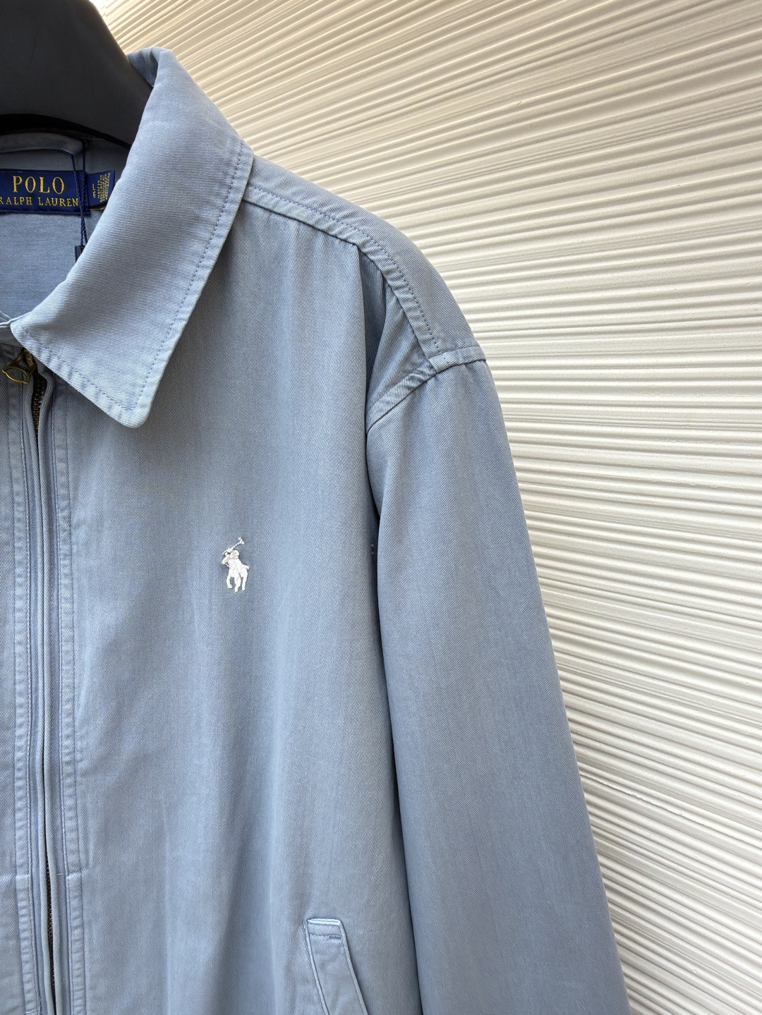 Ralph Lauren 拉夫劳伦 刺绣拉链牛仔夹克 外套 长袖 蓝色 B5 WMPOOTWN5A20092-400