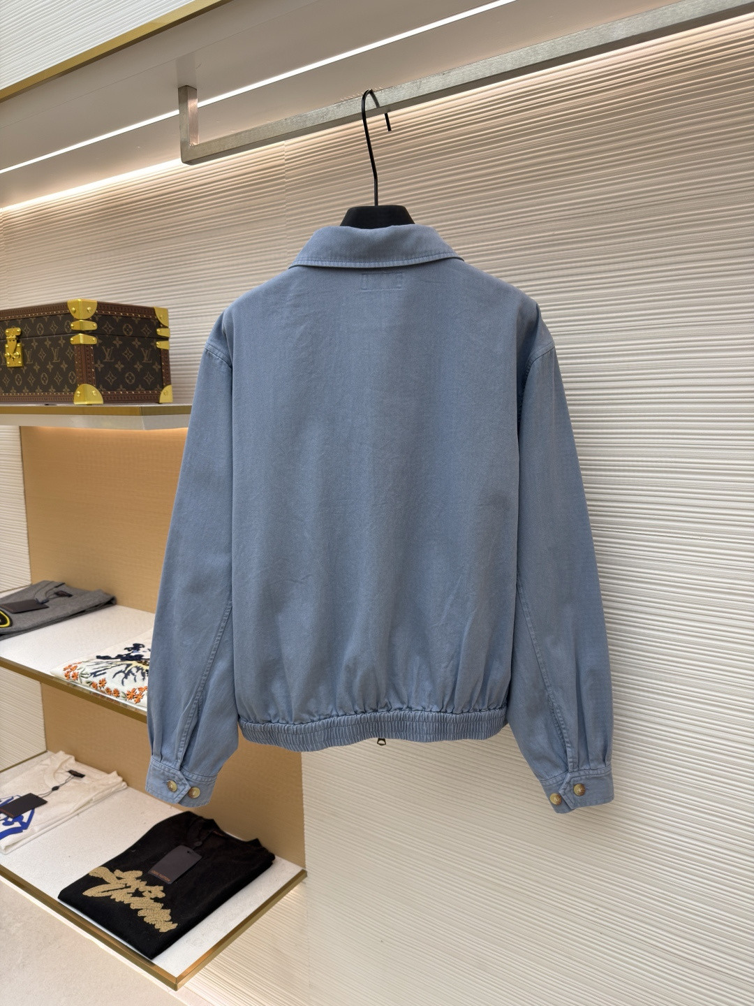 Ralph Lauren 拉夫劳伦 刺绣拉链牛仔夹克 外套 长袖 蓝色 B5 WMPOOTWN5A20092-400