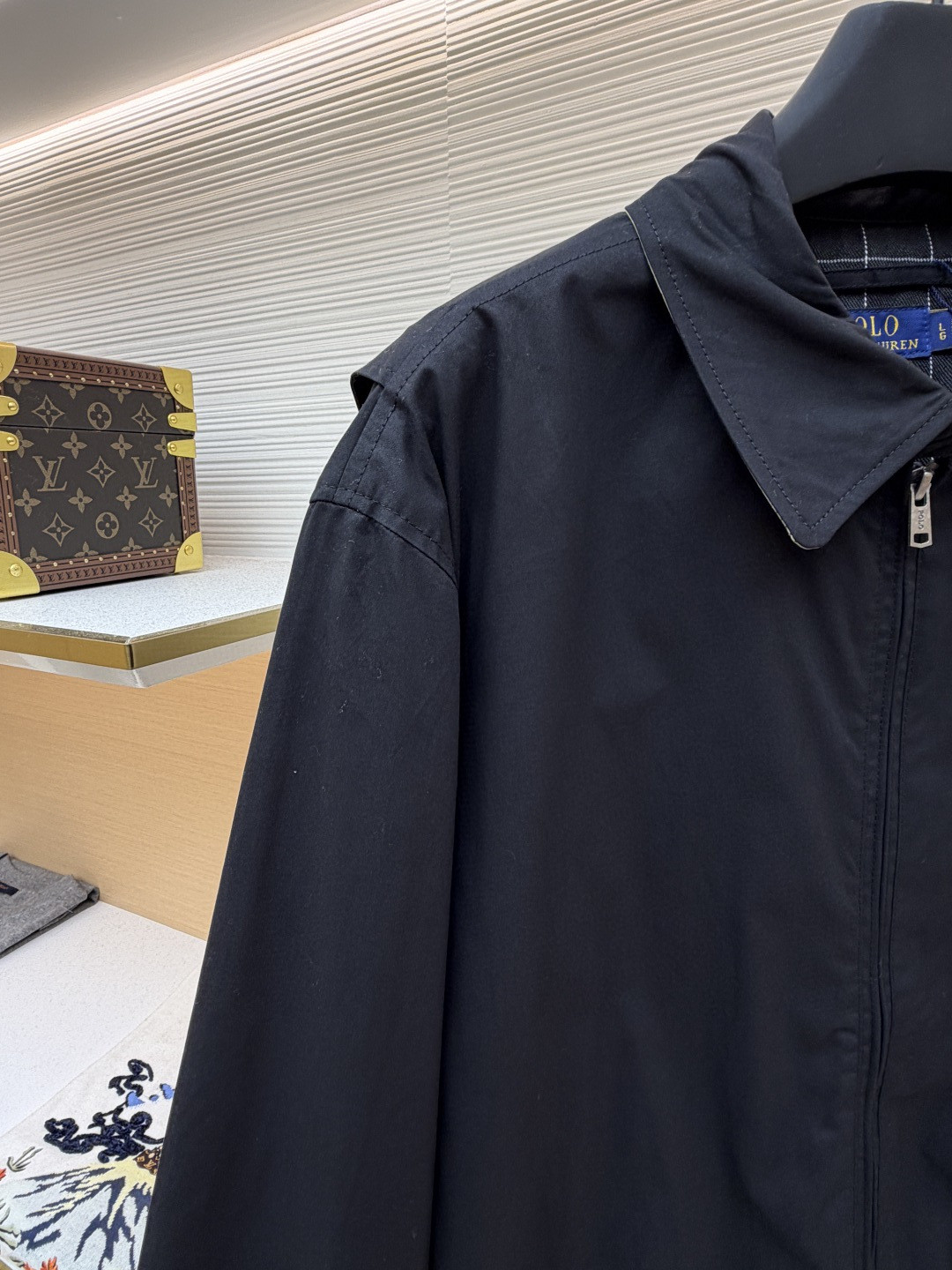 Ralph Lauren 拉夫劳伦 刺绣拉链夹克 外套 长袖 黑色 B5 MNBLOTWM5A10025-B10