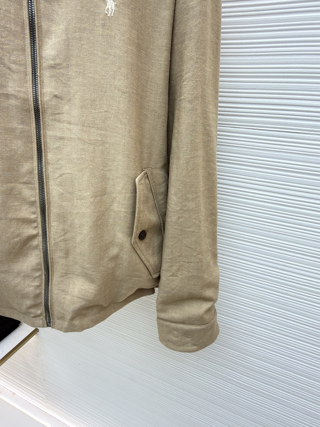 Ralph Lauren 拉夫劳伦标识刺绣双面穿拉链 夹克 外套 长袖 深蓝色 卡其色 B5 MNPOOTW15A20001410-410