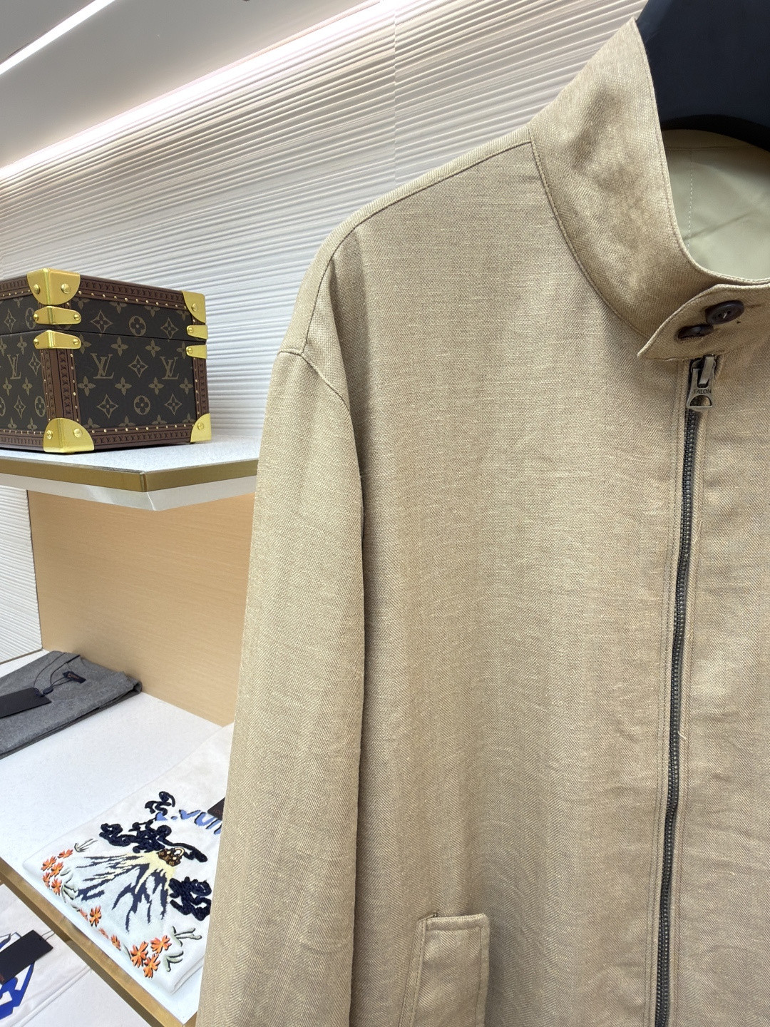 Ralph Lauren 拉夫劳伦标识刺绣双面穿拉链 夹克 外套 长袖 深蓝色 卡其色 B5 MNPOOTW15A20001410-410