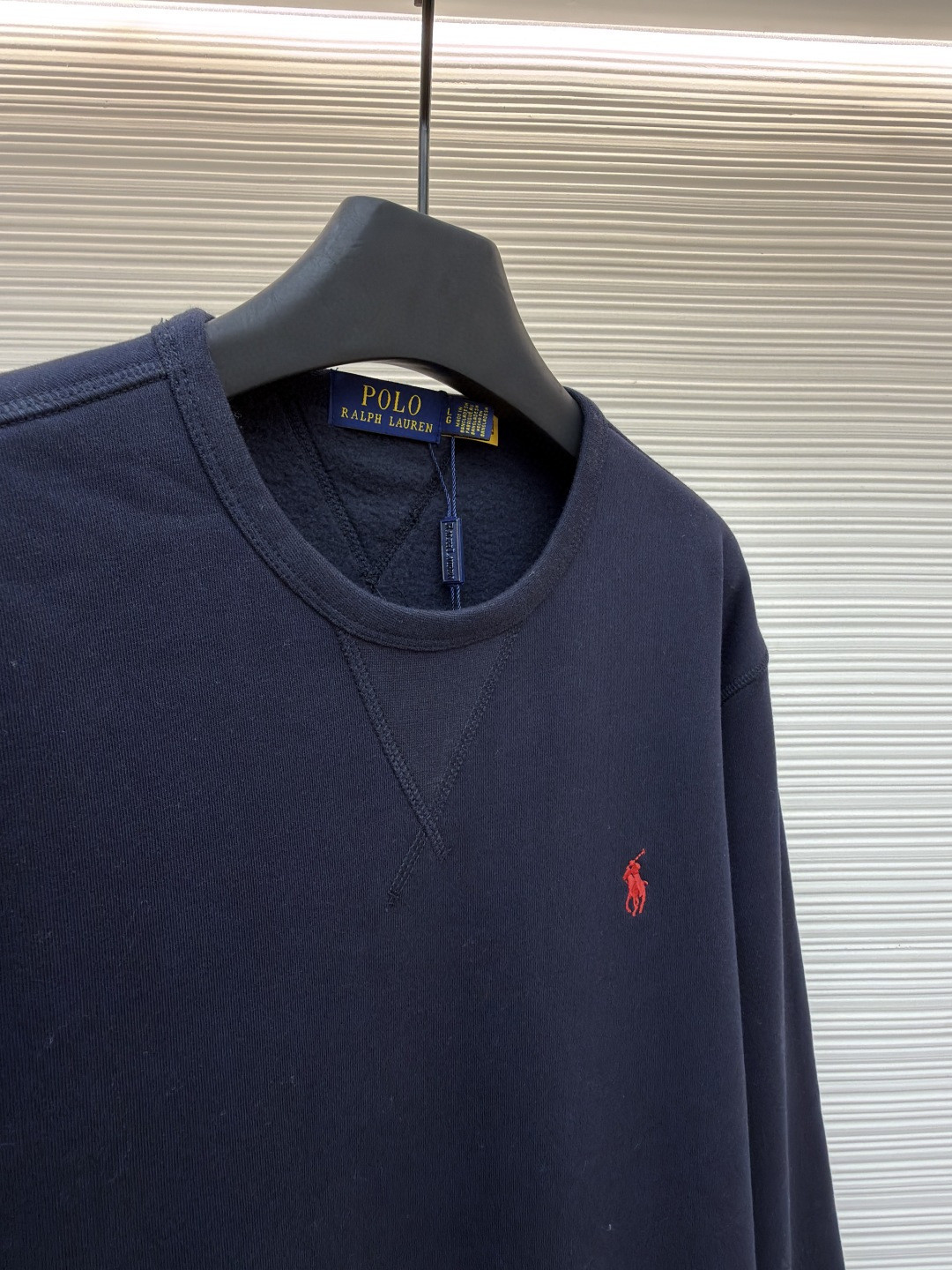 Ralph Lauren 拉夫劳伦 标识刺绣圆领卫衣 外套 长袖 黑色 灰色 藏蓝色 白色 A7 710790783-005