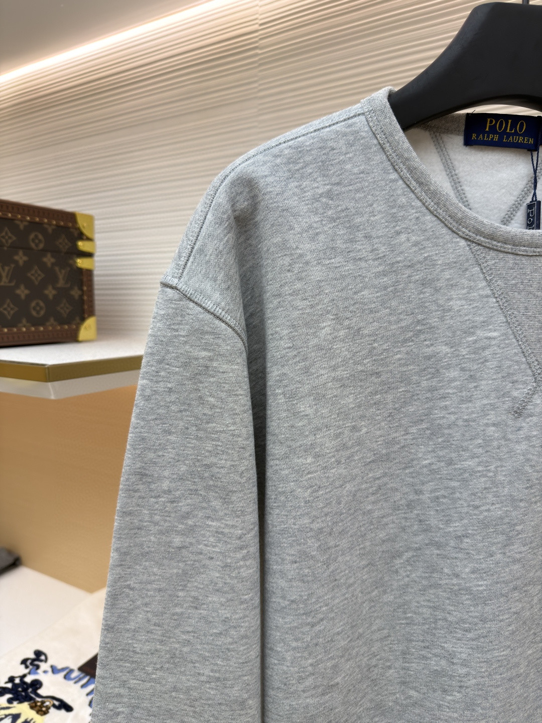 Ralph Lauren 拉夫劳伦 标识刺绣圆领卫衣 外套 长袖 黑色 灰色 藏蓝色 白色 A7 710790783-005