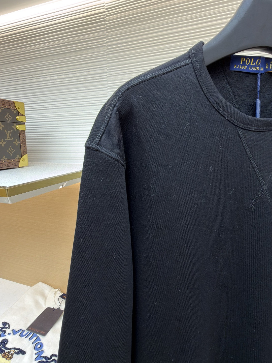 Ralph Lauren 拉夫劳伦 标识刺绣圆领卫衣 外套 长袖 黑色 灰色 藏蓝色 白色 A7 710790783-005