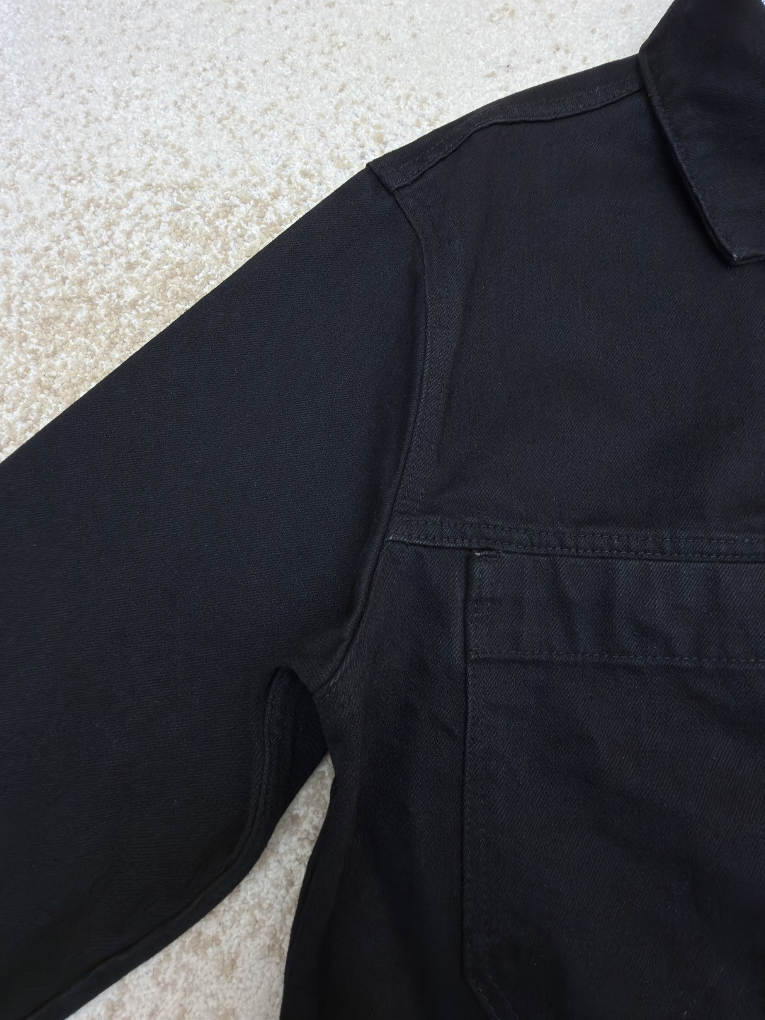 STONE ISLAND 石头岛 徽章牛仔外套 夹克 牛仔衣 长袖 黑色 B5 K2S15Q100027S00J5V0029