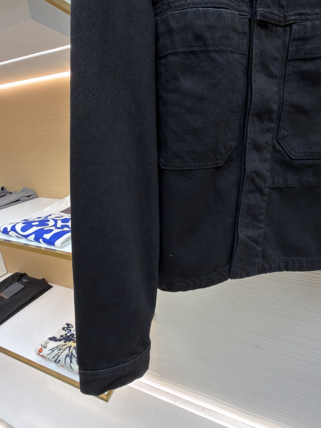 STONE ISLAND 石头岛 徽章牛仔外套 夹克 牛仔衣 长袖 黑色 B5 K2S15Q100027S00J5V0029