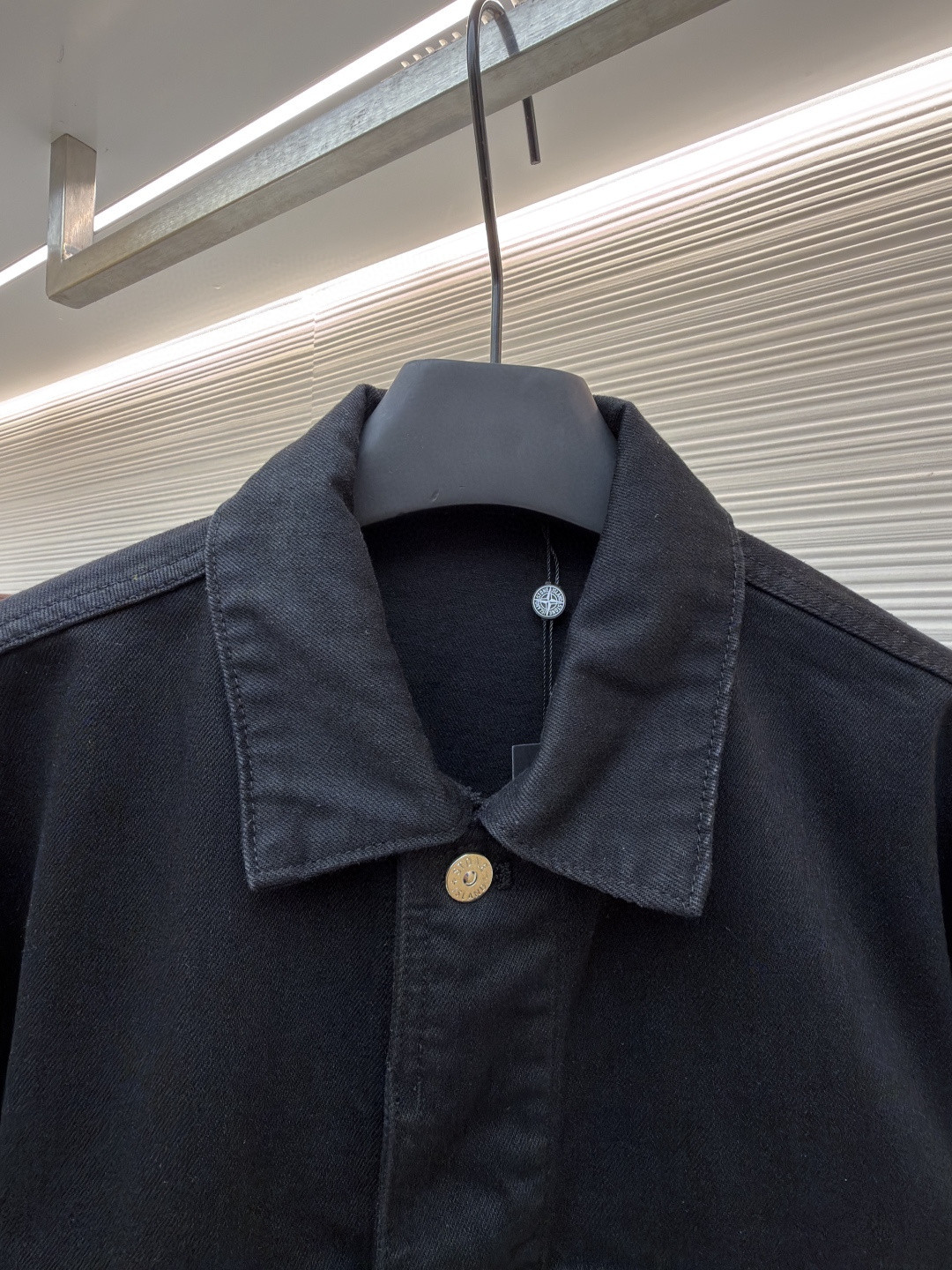 STONE ISLAND 石头岛 徽章牛仔外套 夹克 牛仔衣 长袖 黑色 B5 K2S15Q100027S00J5V0029