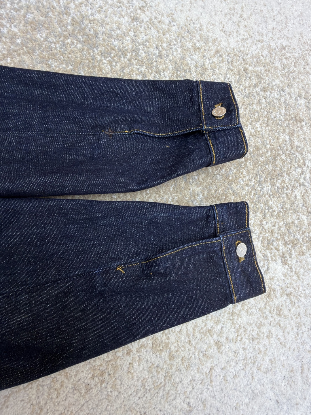 STONE ISLAND 石头岛 明线徽章牛仔外套 夹克 牛仔衣 长袖 蓝色 B5 K2S15Q100027S00J7-VJ201