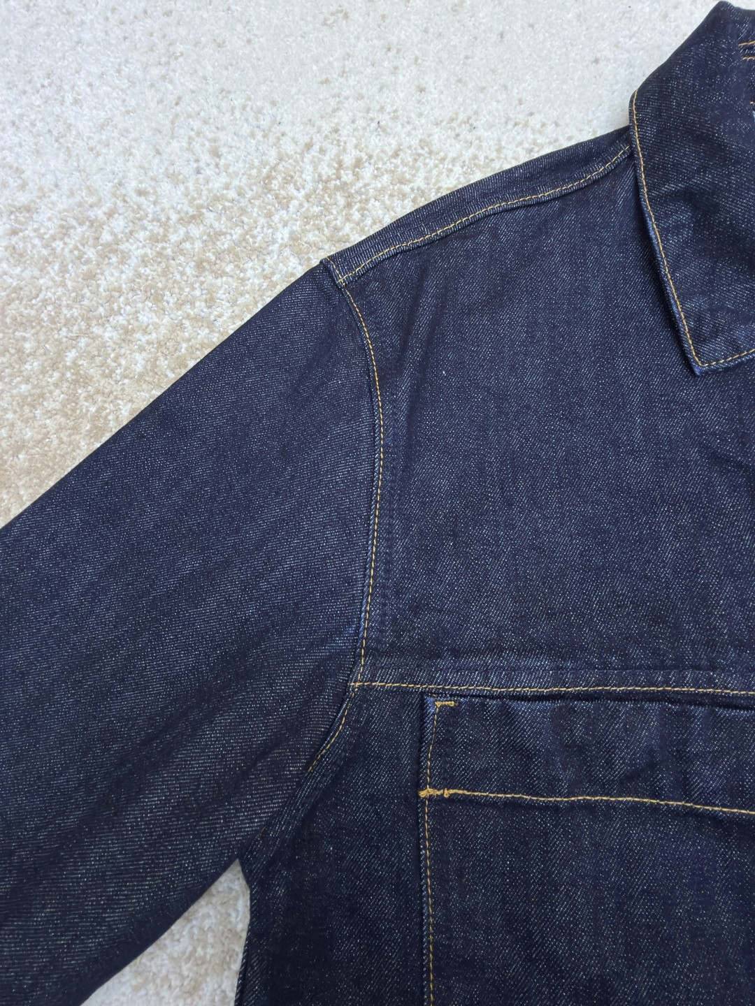 STONE ISLAND 石头岛 明线徽章牛仔外套 夹克 牛仔衣 长袖 蓝色 B5 K2S15Q100027S00J7-VJ201