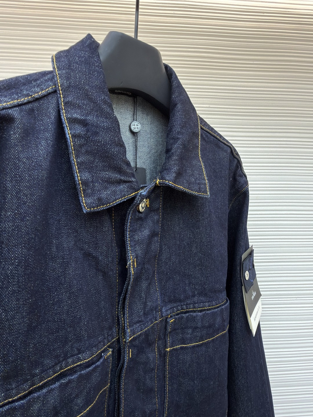 STONE ISLAND 石头岛 明线徽章牛仔外套 夹克 牛仔衣 长袖 蓝色 B5 K2S15Q100027S00J7-VJ201