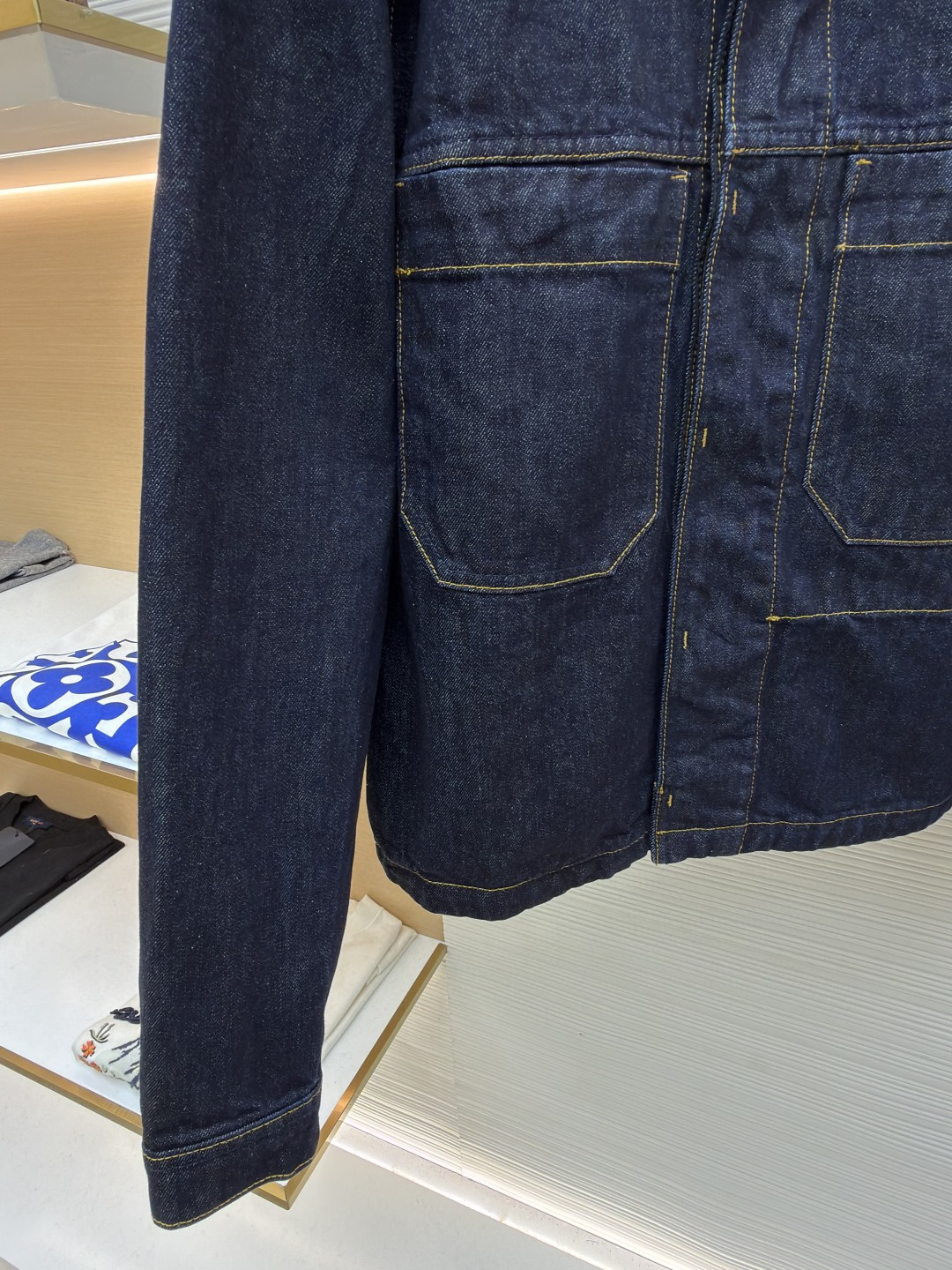 STONE ISLAND 石头岛 明线徽章牛仔外套 夹克 牛仔衣 长袖 蓝色 B5 K2S15Q100027S00J7-VJ201