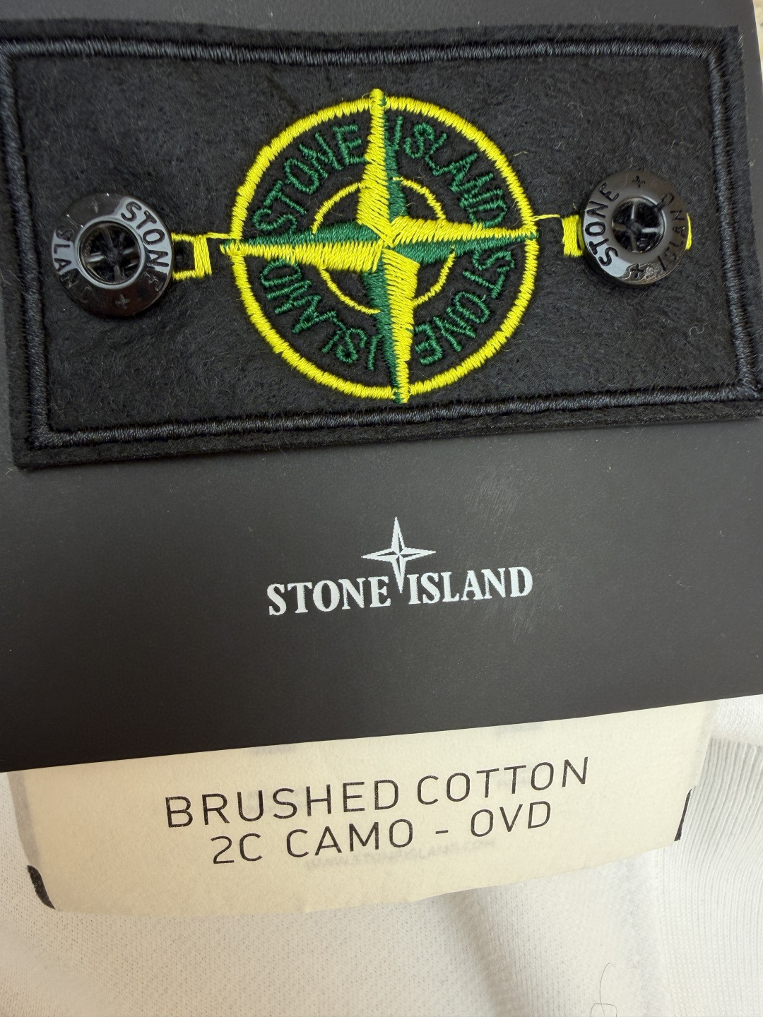 STONE ISLAND 石头岛 袖口徽标圆领卫衣 长袖 白色 A7 811562420-V0001