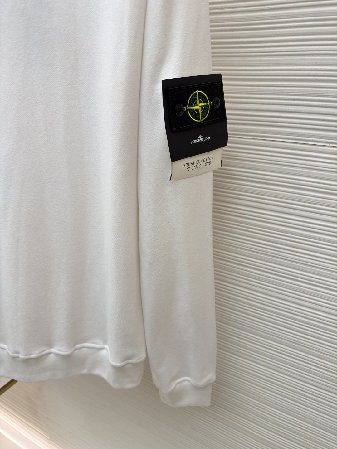 STONE ISLAND 石头岛 袖口徽标圆领卫衣 长袖 白色 A7 811562420-V0001