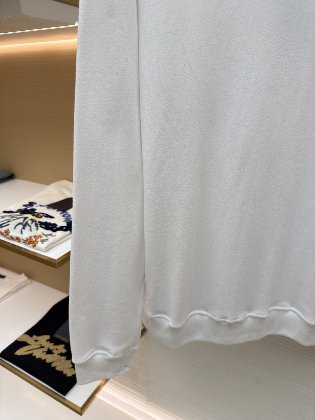 STONE ISLAND 石头岛 袖口徽标圆领卫衣 长袖 白色 A7 811562420-V0001