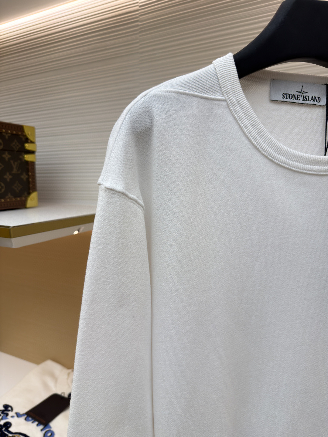 STONE ISLAND 石头岛 袖口徽标圆领卫衣 长袖 白色 A7 811562420-V0001