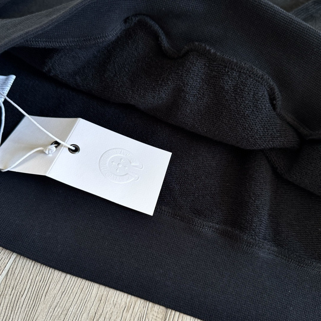 Chrome Hearts 克罗心 马蹄花臂暗纹满印连帽卫衣 套头 外套 黑色 A5 
