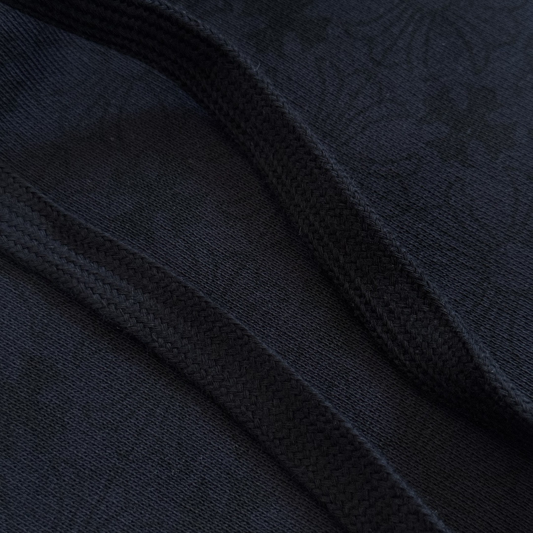 Chrome Hearts 克罗心 马蹄花臂暗纹满印连帽卫衣 套头 外套 黑色 A5 