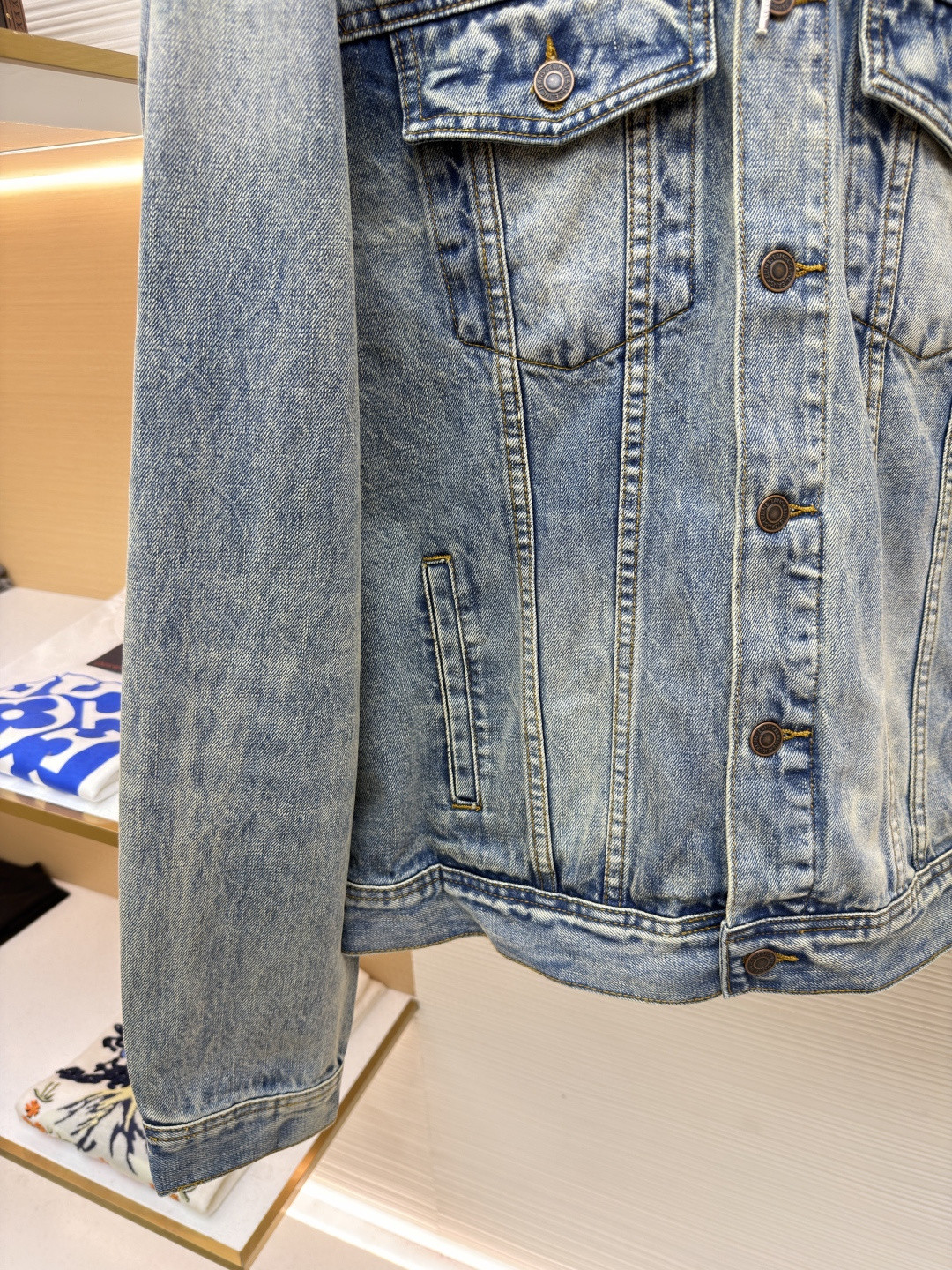 CELINE 赛琳 连帽牛仔外套 牛仔衣 夹克 长袖 黑灰色 黑色 蓝色 B5 2Q472947F-38CH