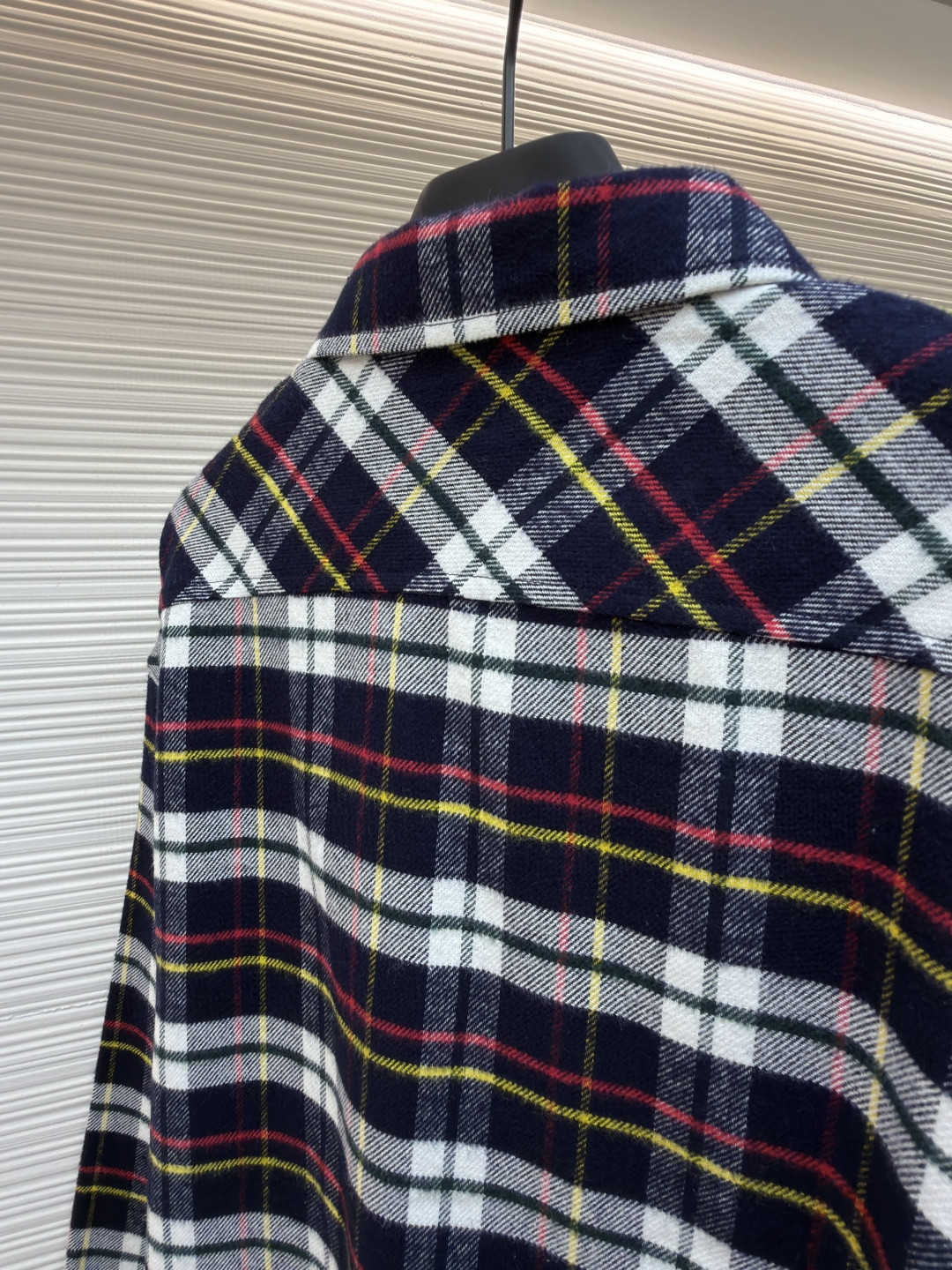 CELINE 赛琳 羊毛标识格子衬衫 外套 长袖 B0 RC07H0H06-07RU