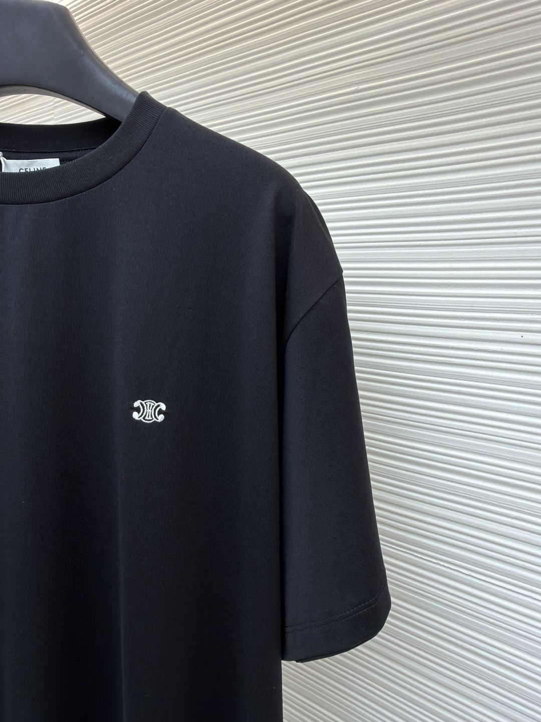 CELINE 赛琳 凯旋门刺绣标识 短袖 T恤 圆领 夏款 白色 黑色 红色 A0 2X04I671Q-01OB