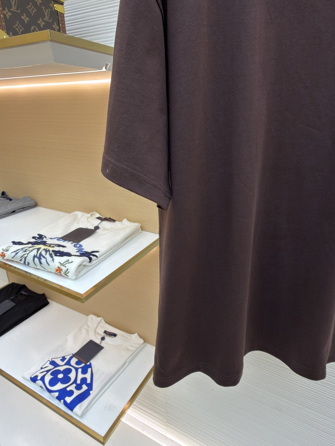 CELINE 赛琳 凯旋门刺绣标识 短袖 T恤 圆领 夏款 棕色 A0 RX0HW1243-19DY