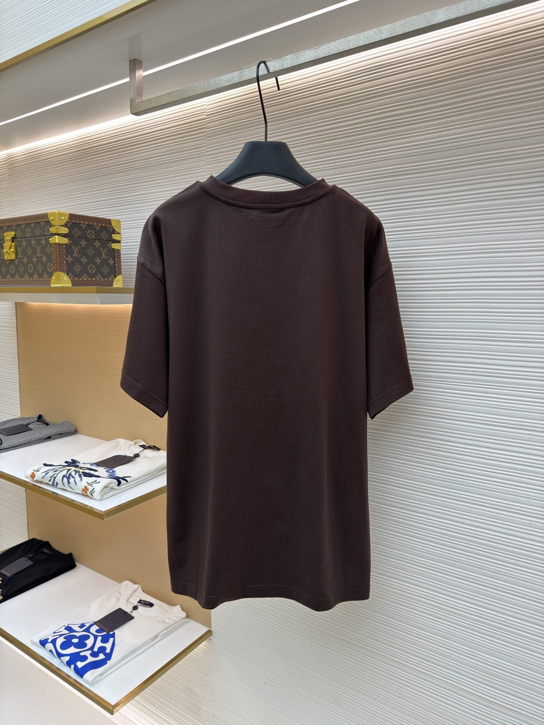 CELINE 赛琳 凯旋门刺绣标识 短袖 T恤 圆领 夏款 棕色 A0 RX0HW1243-19DY