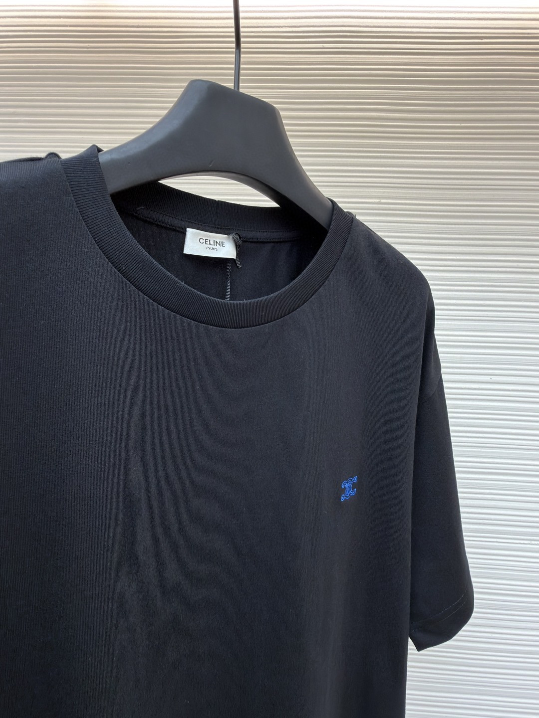 CELINE 赛琳 凯旋门刺绣标识 短袖 T恤 圆领 夏款 黑色 A0 RX0HW1243-GHC1