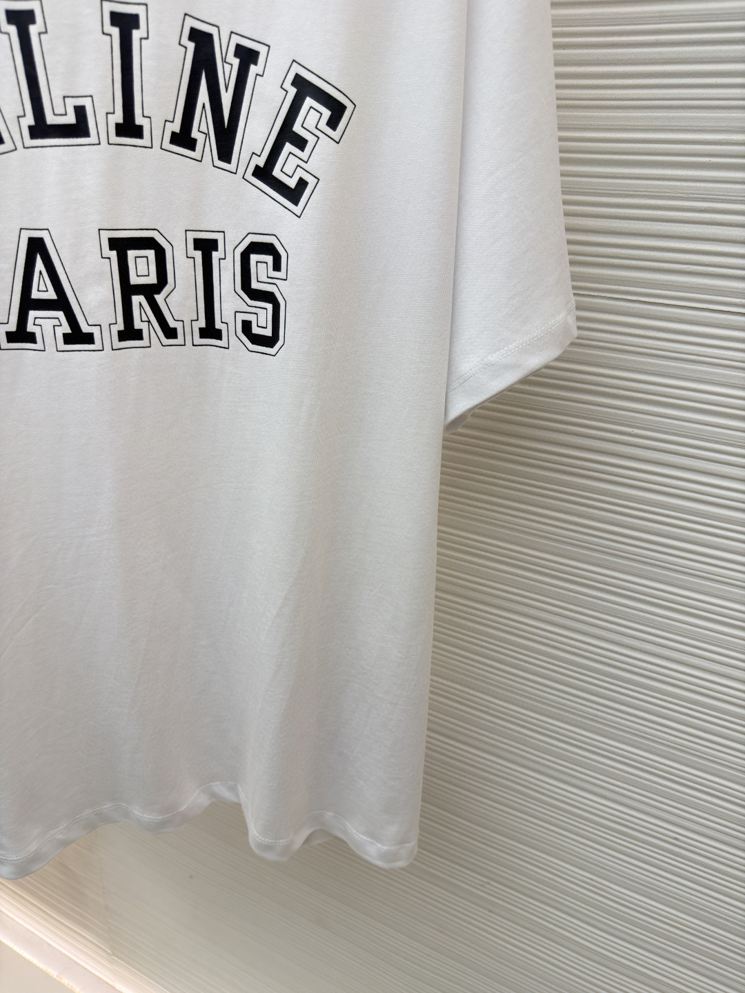 CELINE 赛琳 Paris印花 短袖 T恤 圆领 夏款 白色 蓝色 A0 RX0EF507Z-01OB