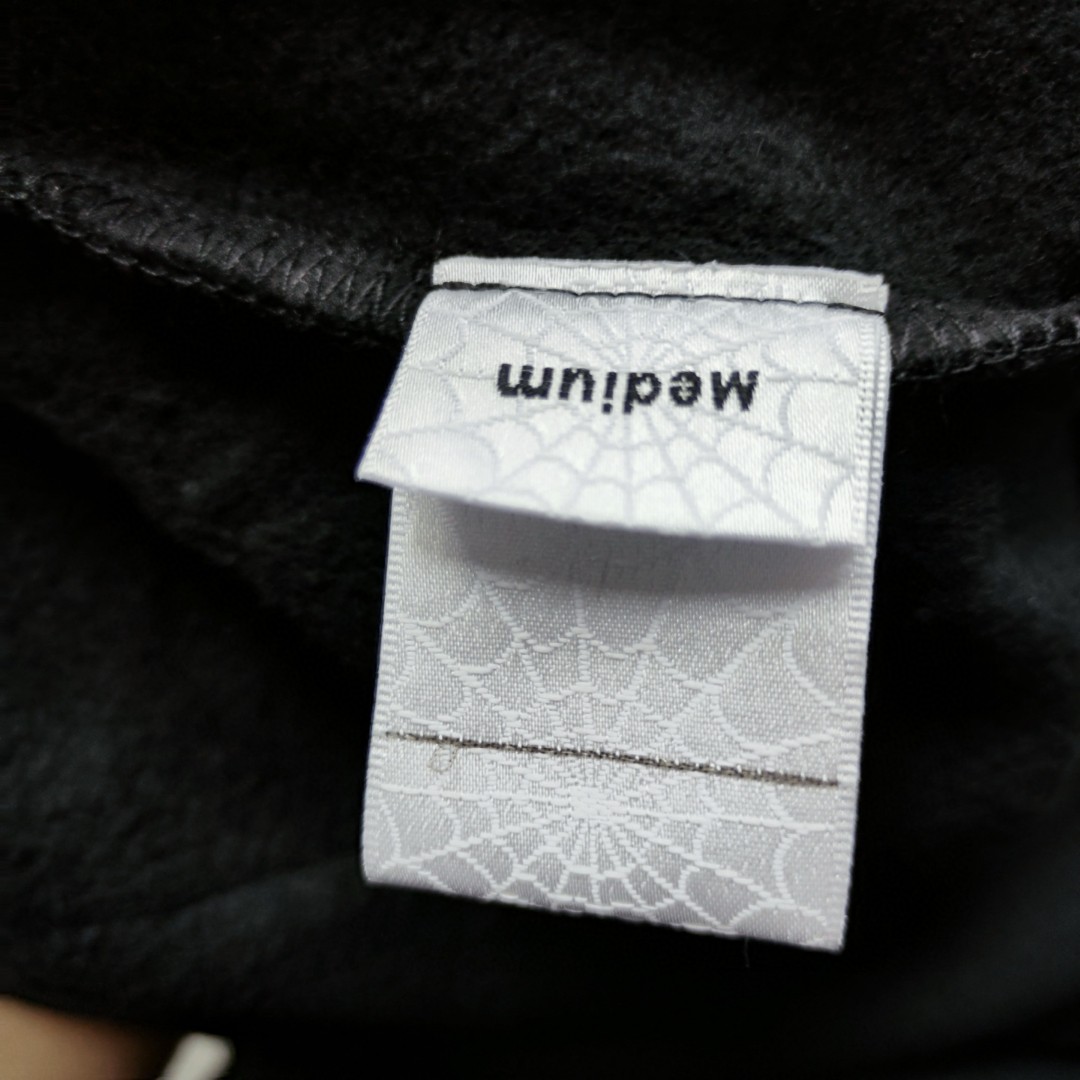 Sp5der 白色Sp5der字母 星星蜘蛛网套头连帽卫衣 外套 黑色 B0 