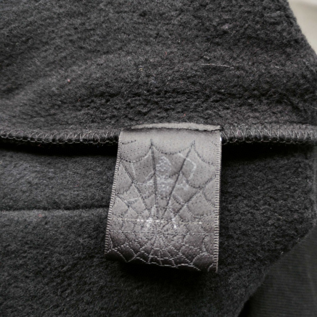 Sp5der 黄色Sp5der字母 星星印花套头连帽卫衣 外套 黑色 B0 