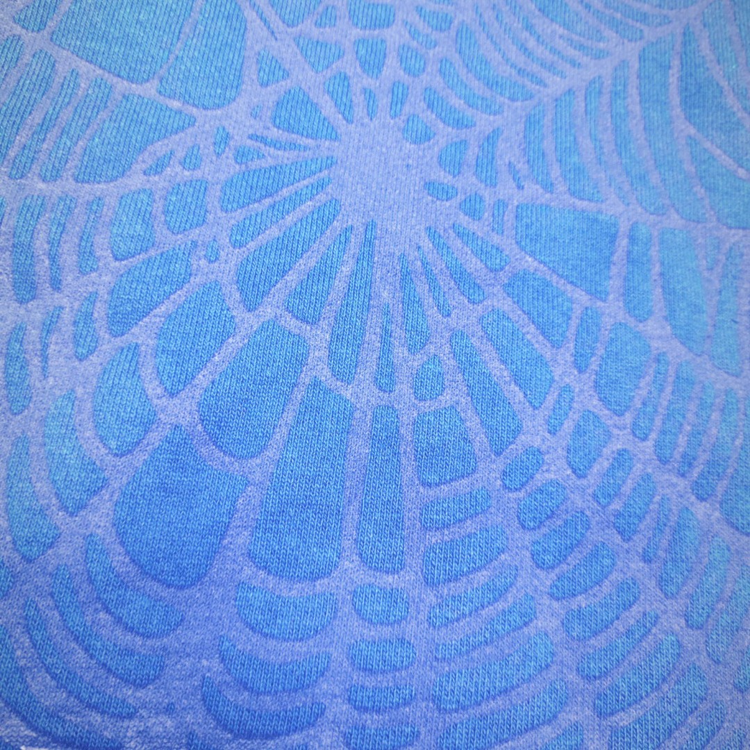 Sp5der 白色Sp5der字母 蜘蛛网套头连帽卫衣 外套 蓝色 B0 